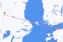 Vluchten van Tallinn, Estland naar Rörbäcksnäs, Zweden