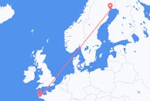 Fly fra Quimper til Luleå