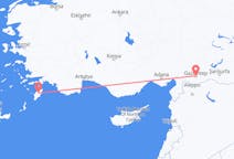 Vols de Gaziantep, Turquie pour Rhodes, Grèce