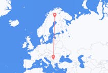 Voos de Pajala, Suécia para a cidade de Niš, Sérvia