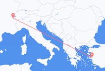 从伊兹密尔飞往日内瓦的航班