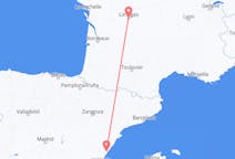 Flyreiser fra Limoges, Frankrike til Castellón de la Plana, Spania