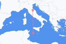 Flüge von der Stadt Lampedusa in die Stadt Perugia