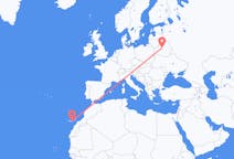 Flyreiser fra Minsk, Hviterussland til Las Palmas de Gran Canaria, Spania