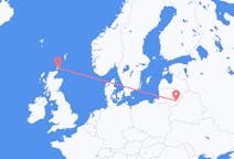 Flights from Kirkwall, Scotland to Vilnius, Lithuania
