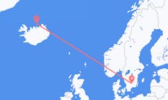 Loty z Grimsey, Islandia do Vaxjö, Szwecja