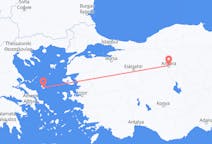 Flyreiser fra Skiros, Hellas til Ankara, Tyrkia