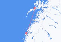 Flug frá Sandnessjøen, Noregi til Svolvær, Noregi
