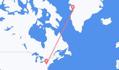 来自美国哈里斯堡 (阿肯色州)目的地 格陵兰伊卢利萨特的航班