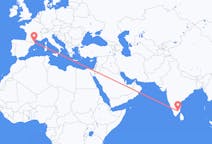 Flights from Tiruchirappalli, India to Perpignan, France