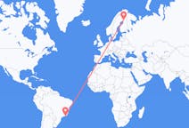 Flyg från Rio de Janeiro, Brasilien till Rovaniemi, Finland