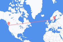Vluchten van Nanaimo, Canada naar Stockholm, Zweden