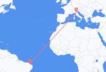 Flyrejser fra Aracati, Brasilien til Bologna, Italien