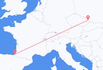 Flyreiser fra Ostrava, Tsjekkia til Biarritz, Frankrike