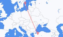 Flights from Visby, Sweden to Kütahya, Turkey