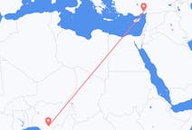 Flyreiser fra Enugu, Nigeria til Adana, Tyrkia
