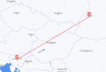 Flyreiser fra Lviv, Ukraina til Ljubljana, Slovenia