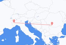 Flyrejser fra Craiova, Rumænien til Torino, Italien