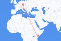 Flyrejser fra Malindi, Kenya til Salzburg, Østrig