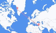 Flights from Amman, Jordan to Qaarsut, Greenland