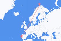 Vluchten van Hammerfest naar Lissabon