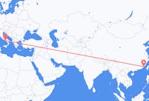 Flyreiser fra Xiamen, Kina til Napoli, Italia