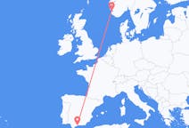Flights from Málaga in Spain to Stavanger in Norway