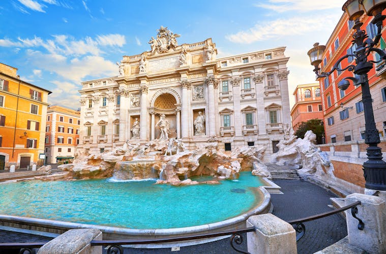 Photo of Fountain di Trevi in Rome, Italy.