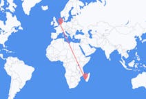 Flyg från Toliara, Madagaskar till Eindhoven, Nederländerna