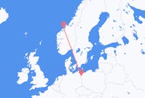 Fly fra Szczecin til Kristiansund