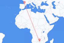 Flüge von Livingstone, Sambia nach Pau, Frankreich
