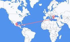 Flyg från Puerto Escondido, Oaxaca, Mexiko till Paros, Grekland