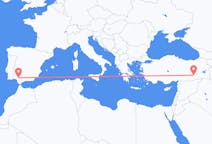 出发地 土耳其从 迪亚巴克尔目的地 西班牙塞维利亚的航班