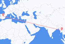 Flyrejser fra Loikaw, Myanmar (Burma) til Madrid, Spanien
