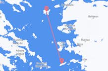 出发地 希腊莱姆诺斯目的地 希腊伊卡利亚岛的航班