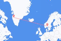 出发地 格陵兰出发地 坎格鲁斯苏克目的地 挪威奥斯陆的航班