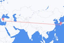 Flyreiser fra Miyazaki, Japan til Isparta, Tyrkia