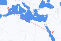 Flyreiser fra Ta if, Saudi-Arabia til Castelló de la Plana, Spania