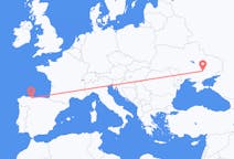 Flyreiser fra Zaporizhia, Ukraina til Santiago del Monte, Spania