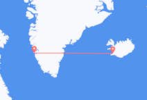 Vluchten van Reykjavík naar Nuuk