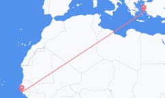 Flyg från Cap Skiring, Senegal till Ikaria, Grekland