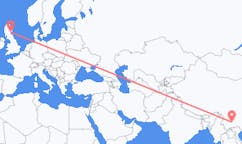 Flyg från Kunming, Kina till Dundee, Kina