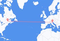 Flyreiser fra Québec, Canada til Venezia, Italia