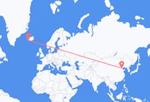 Vols de Tianjin, Chine à Reykjavík, Islande