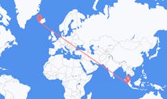Flyreiser fra Padang, Indonesia til Reykjavik, Island