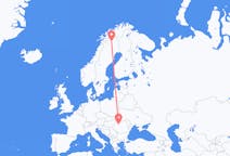 Flyrejser fra Cluj-Napoca, Rumænien til Kiruna, Sverige