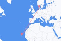 Flights from Boa Vista in Cape Verde to Billund in Denmark