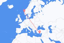 Flights from from Bergen to Gazipaşa