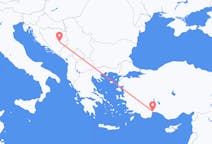 出发地 土耳其出发地 安塔利亚飞往波斯尼亚和黑塞哥维那塞拉耶佛的航班