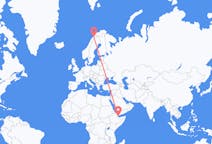 Flyreiser fra Balbala, Djibouti til Narvik, Norge